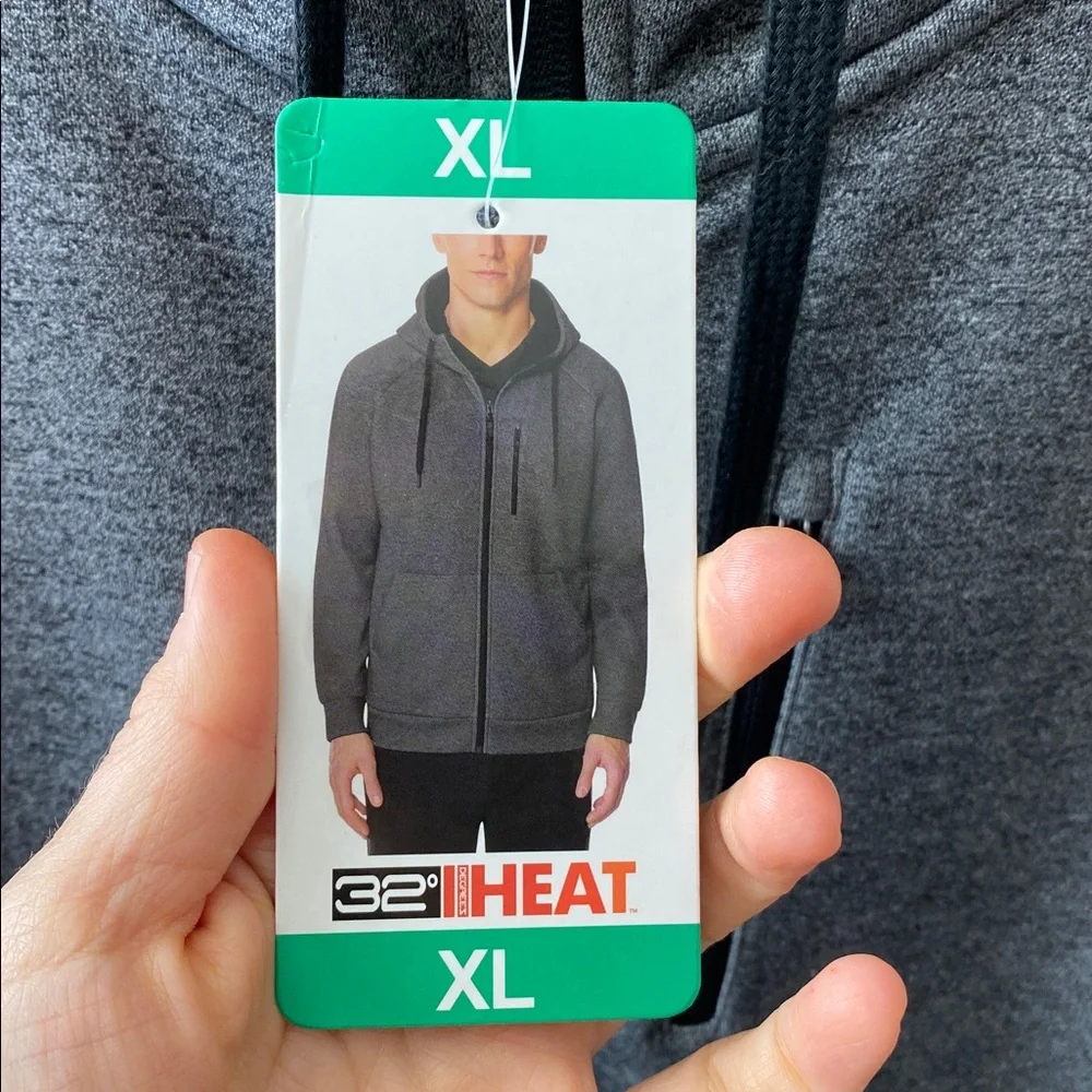 32 Degrees Heat | XL Zip-Up Hoodie with Furry Lining - Picture 2 of 7